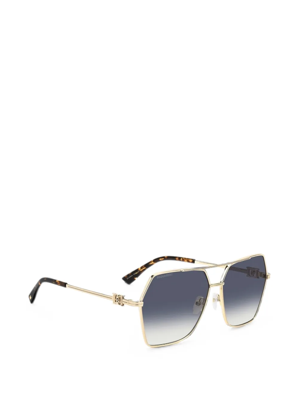 DSQUARED2 EYEWEAR Zonnebril met geometrisch montuur Goud