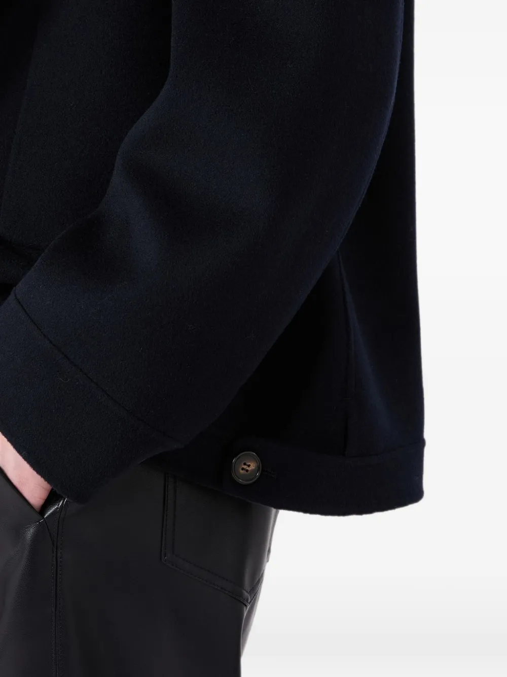 'S Max Mara Mantel van scheerwol Blauw