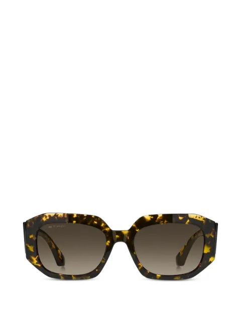 ETRO lentes de sol con armazón rectangular estilo carey