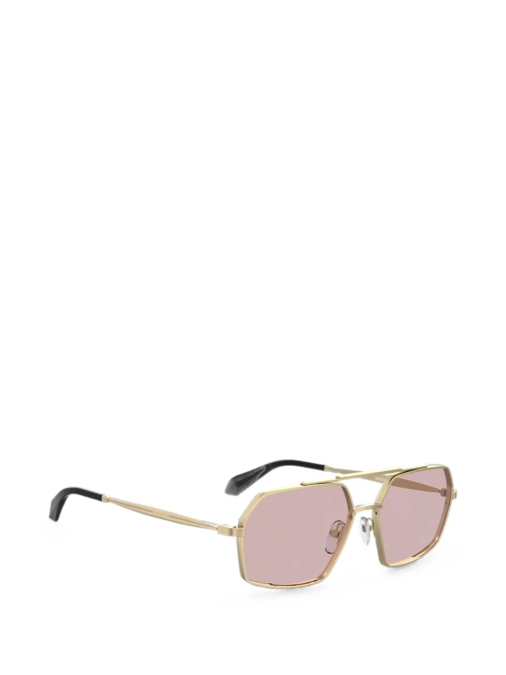 Moschino Eyewear Zonnebril met geometrisch montuur Goud