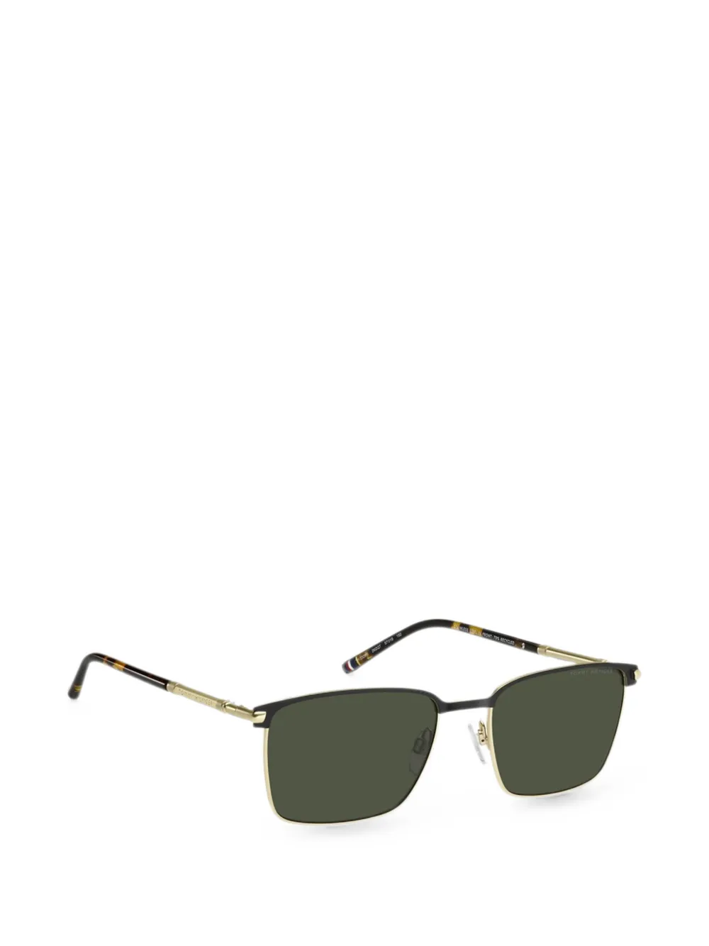 Tommy Hilfiger Preppy zonnebril met vierkant montuur Zwart