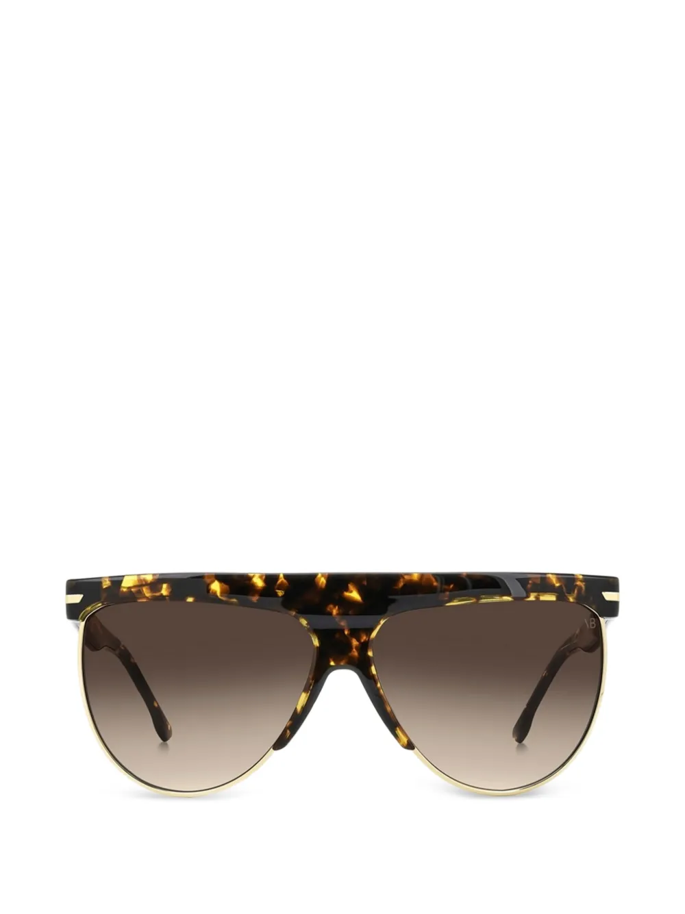 Victoria Beckham Eyewear Occhiali da sole con effetto tartarugato - Marrone