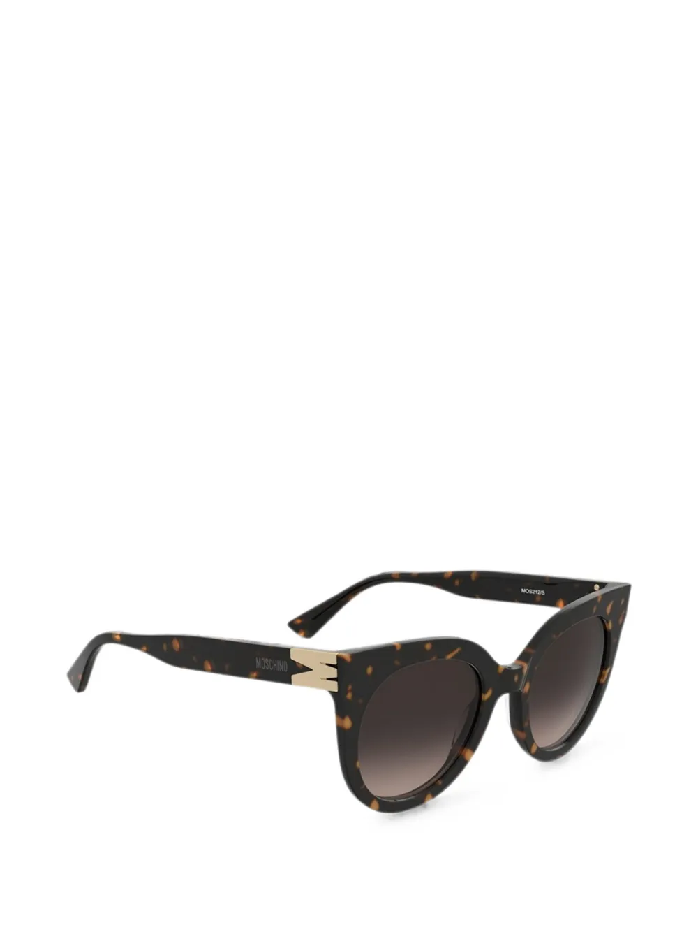 Moschino Eyewear Zonnebril met cat-eye montuur Bruin