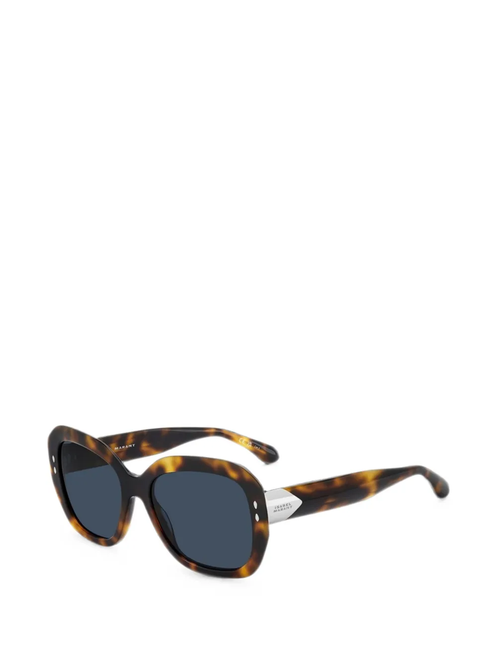 Isabel Marant Eyewear Zonnebril met rechthoekig montuur Bruin
