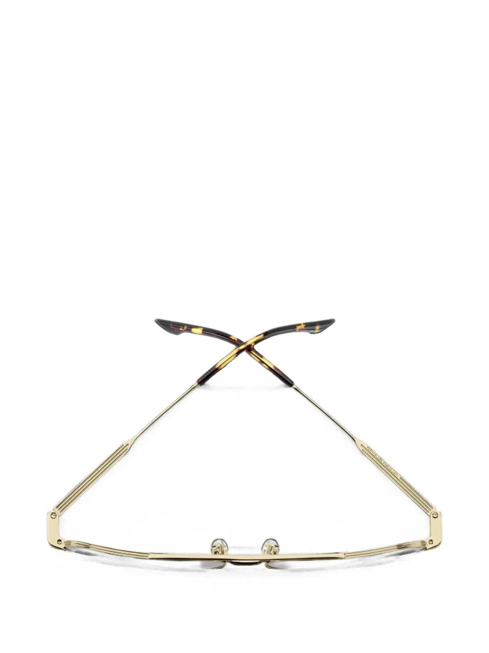 Victoria Beckham Eyewear Zonnebril met geometrisch montuur Goud