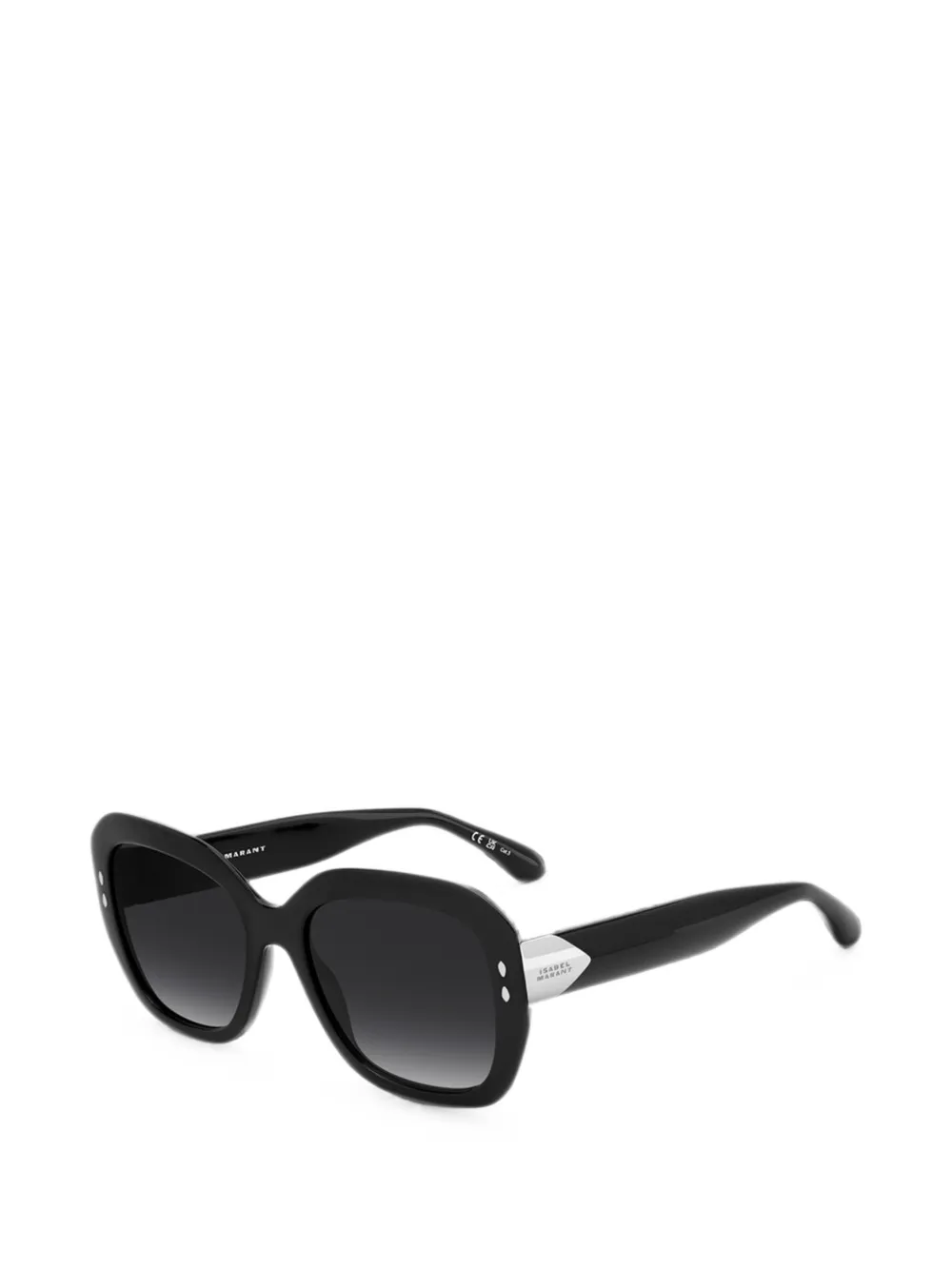 Isabel Marant Eyewear Zonnebril met rechthoekig montuur Zwart