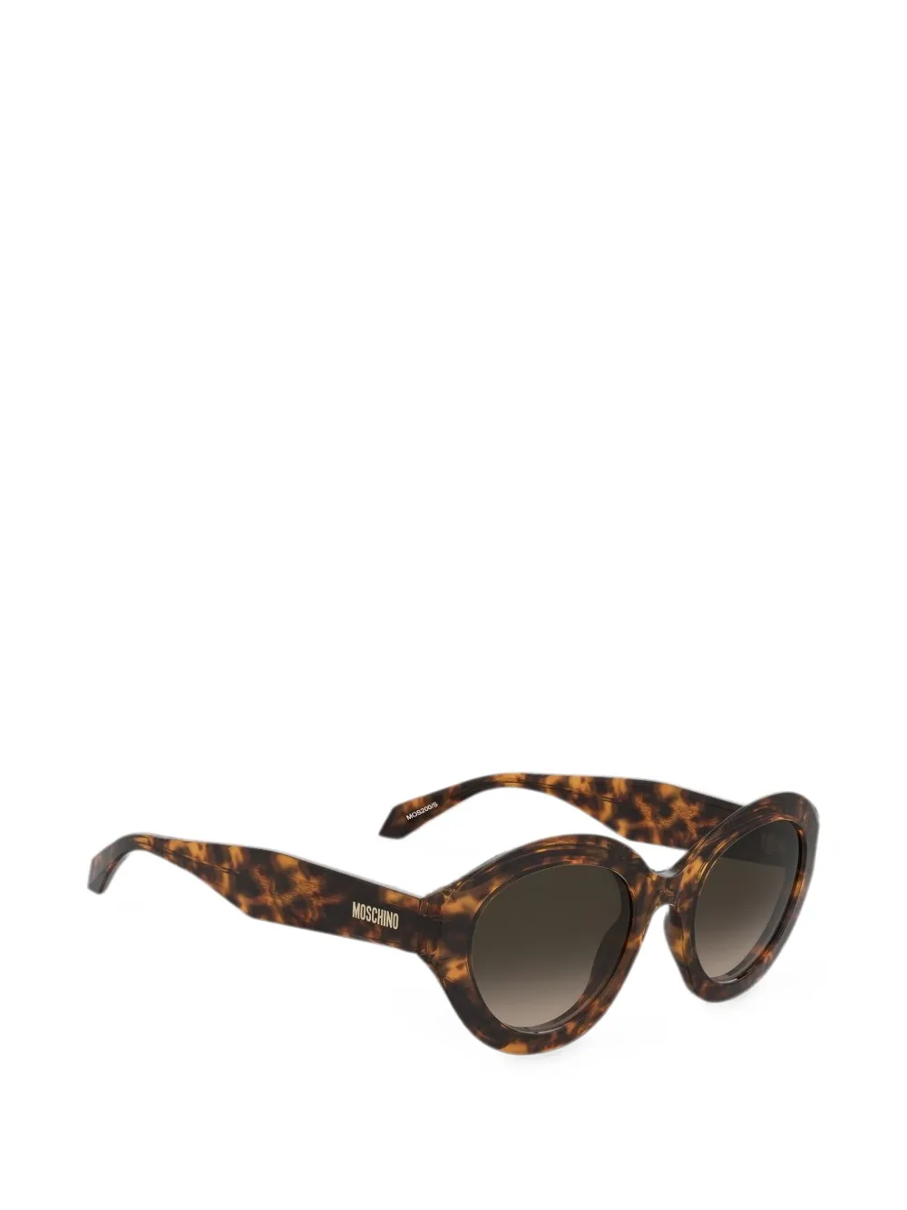 Moschino Zonnebril met cat-eye montuur Bruin
