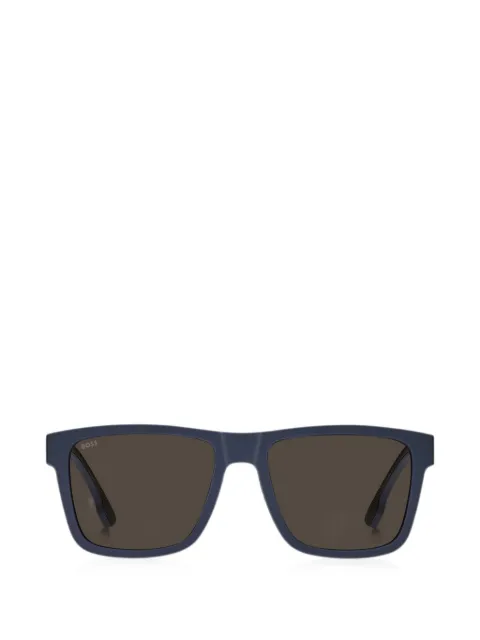 BOSS lunettes de soleil bleues à logo