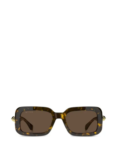 ETRO lentes de sol con armazón rectangular estilo carey