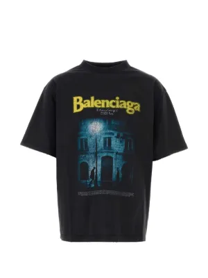 Farfetch T Shirt Balenciaga Prezzo Balenciaga Pre-Owned Nano BB T-shirt Blue FARFETCH ID