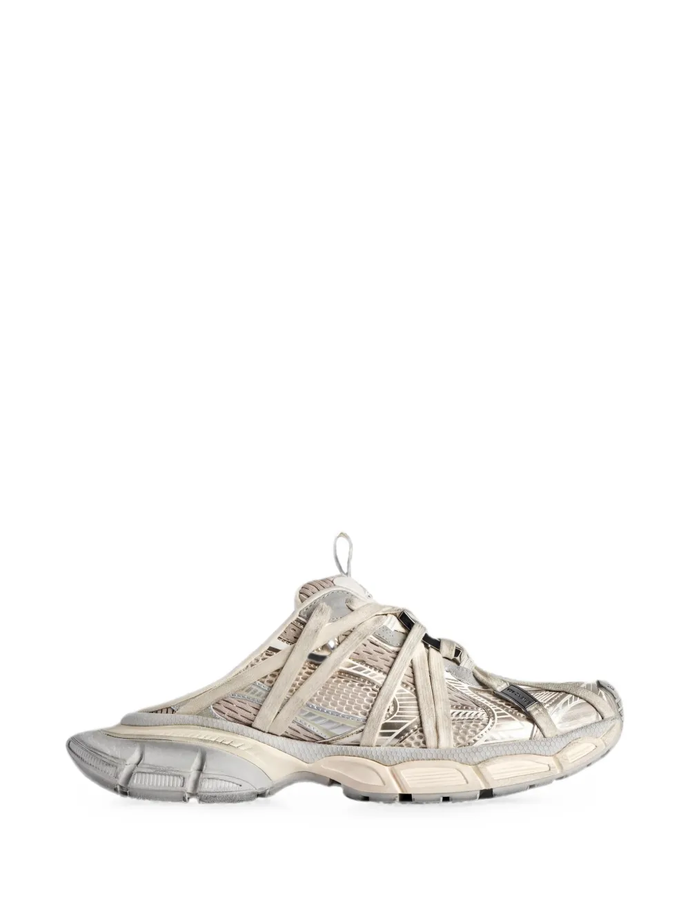 Balenciaga 3xl extreme laces mules in eggshell Beige