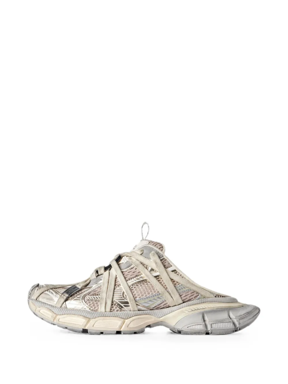 Balenciaga 3xl extreme laces mules in eggshell Beige