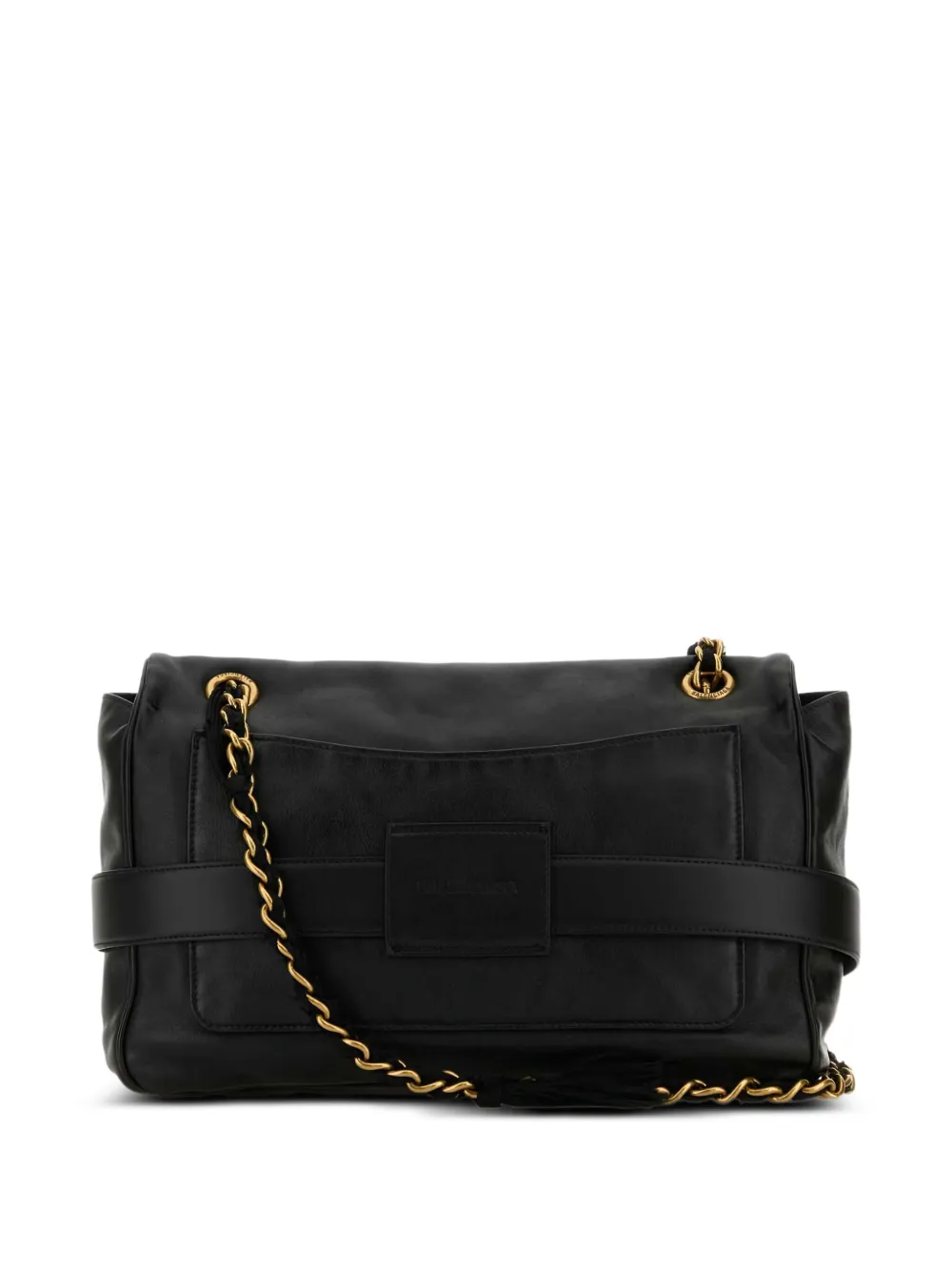Balenciaga Modu schoudertas met omslag Zwart