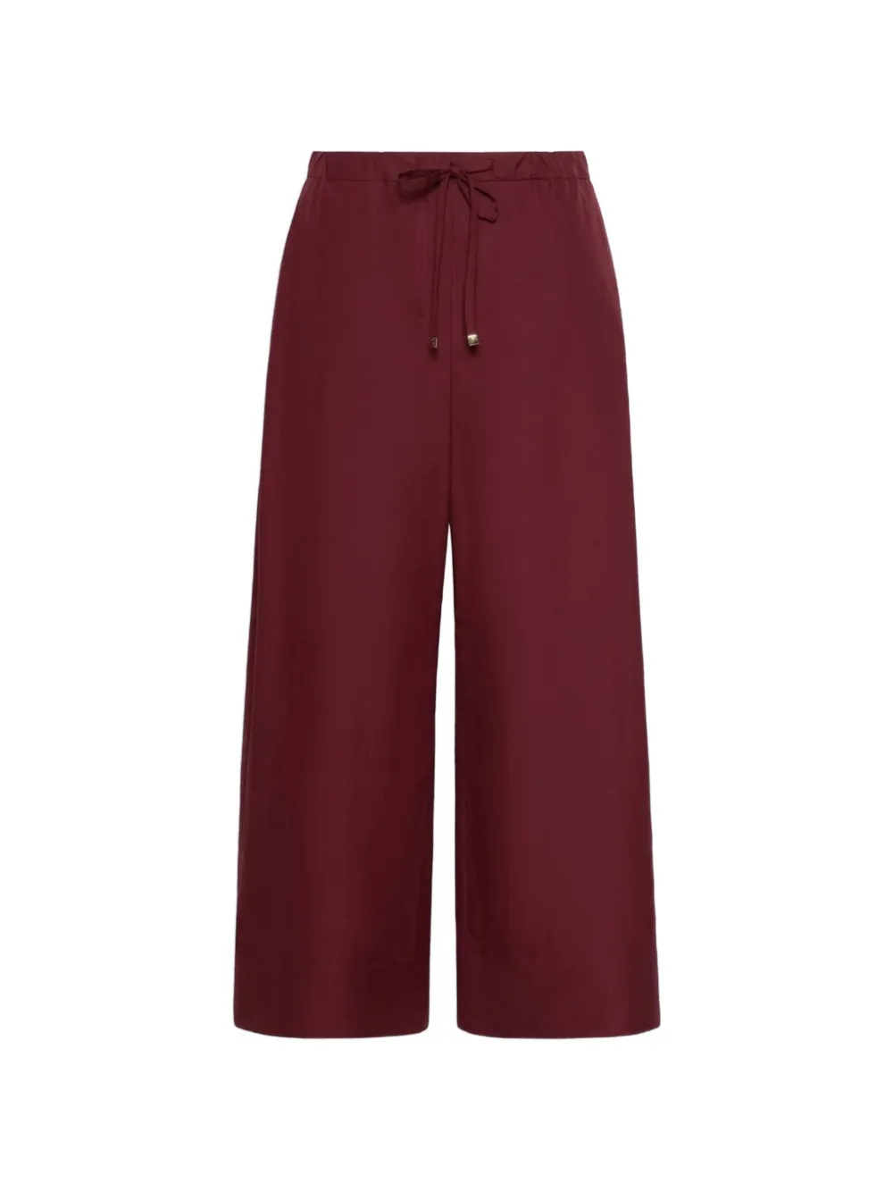 S Max Mara Drawstring Palazzo Pants In Brown