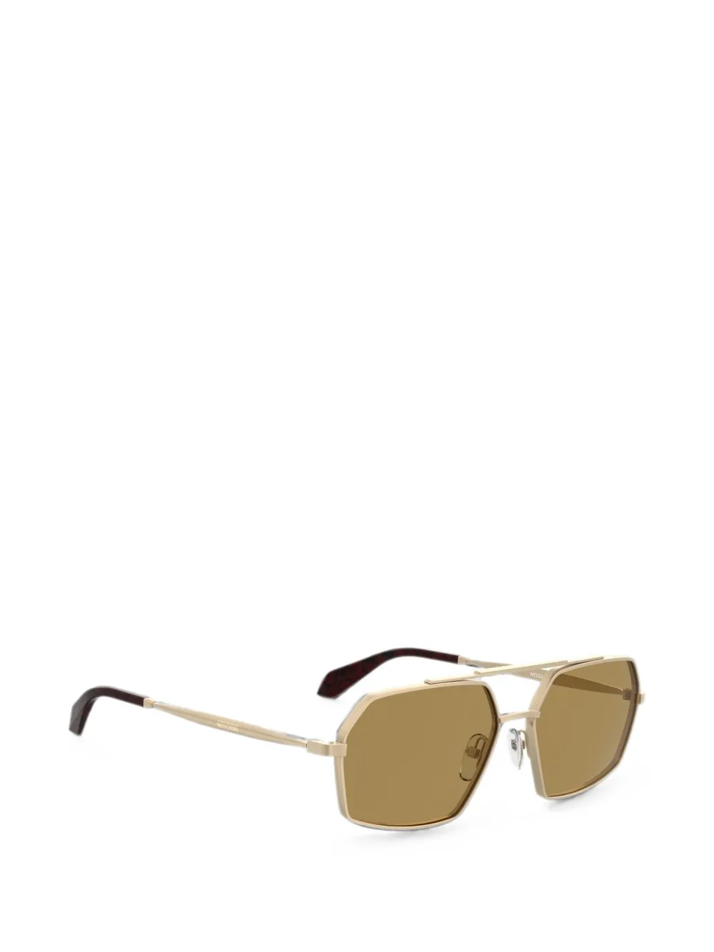 Moschino Zonnebril met geometrisch montuur Goud