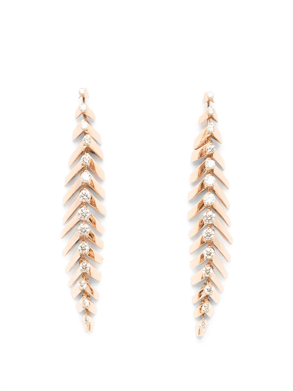 FerriFirenze Hängeohrringe mit Diamant - Rosa