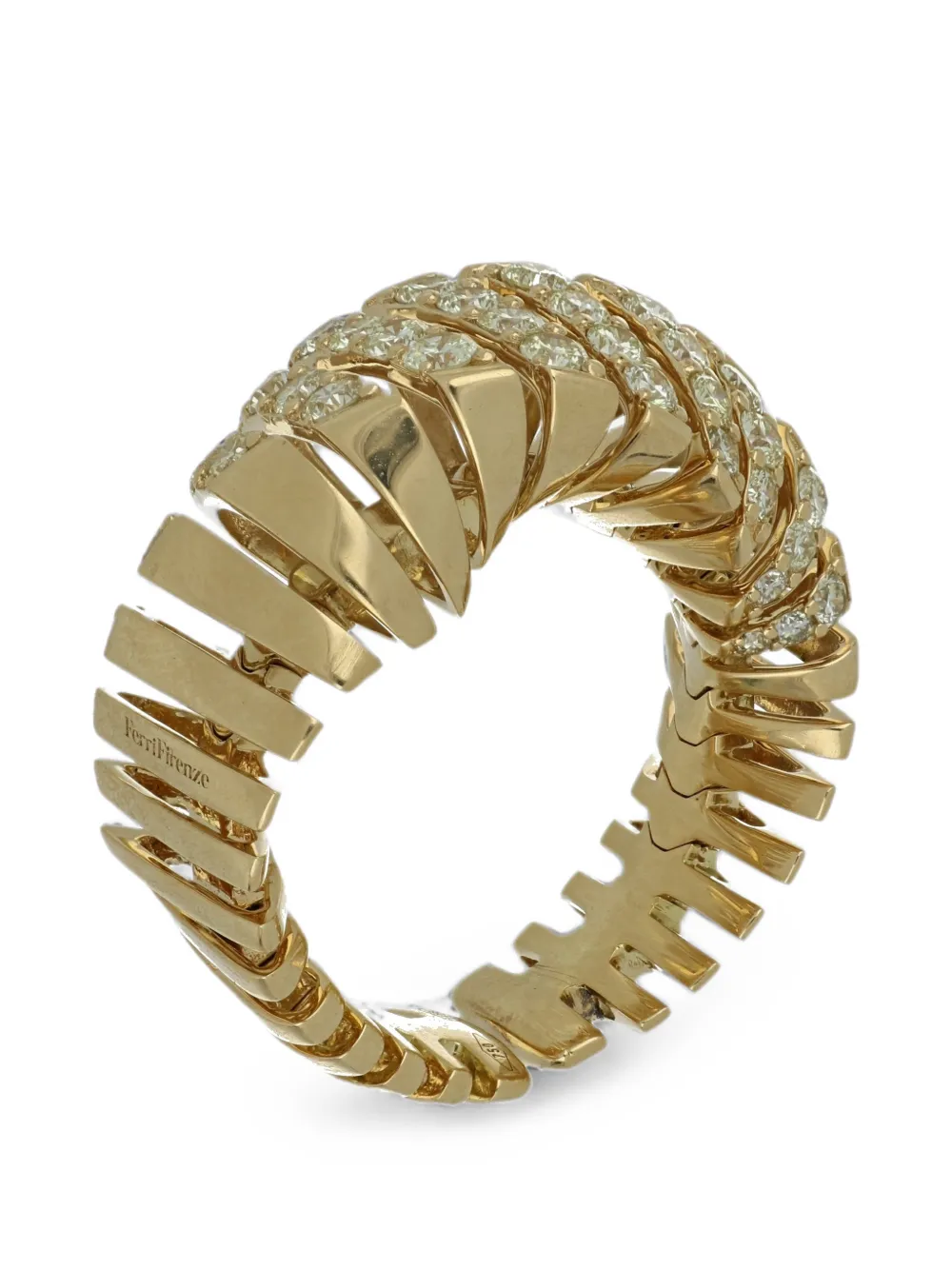FerriFirenze Crescendo diamond ring - Gold