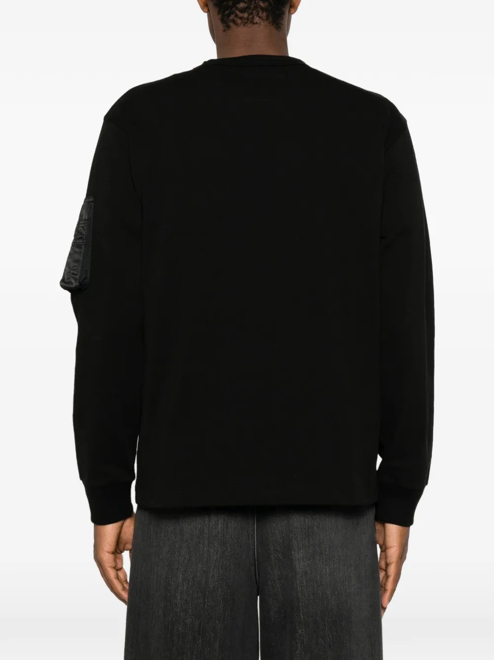 sacai Trui met ritszak en lange mouwen Zwart