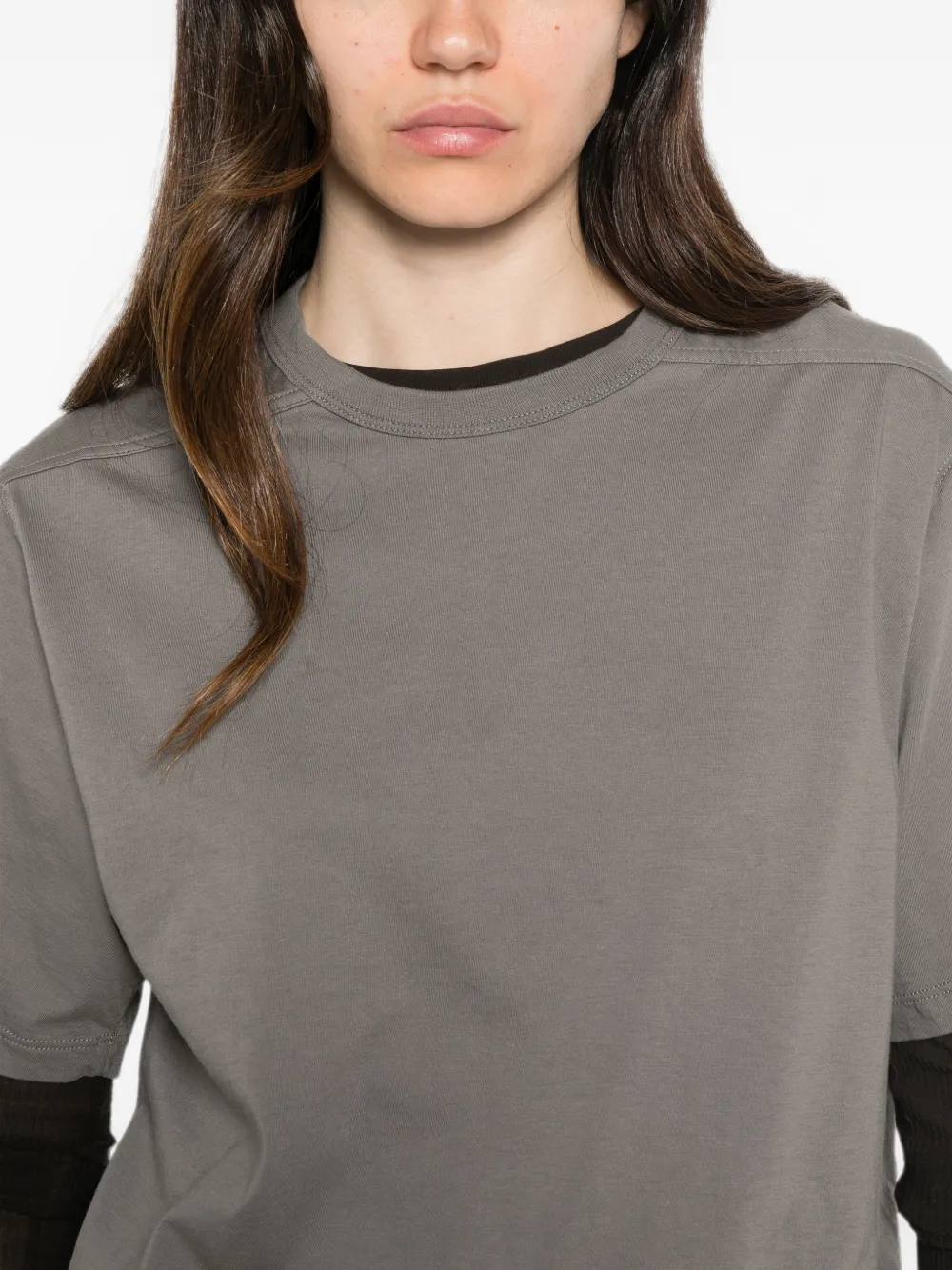 Rick Owens Brad T-shirt met naaddetail Grijs