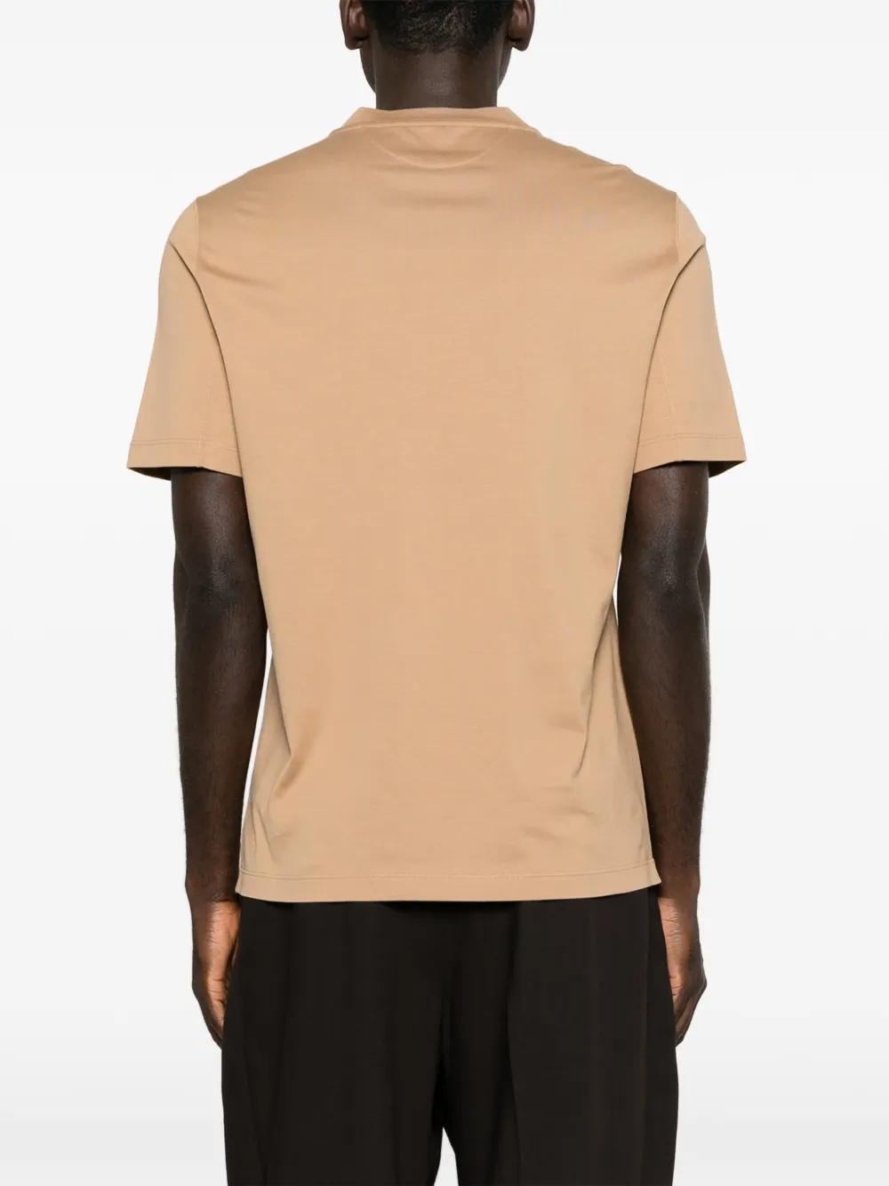 Brunello Cucinelli T-shirt met geborduurd logo Beige