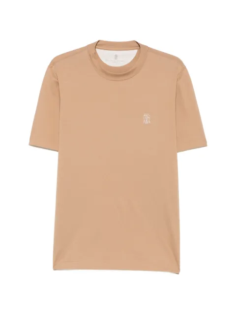 Brunello Cucinelli embroidered-logo T-shirt