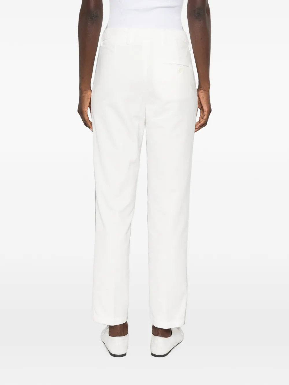 ASPESI Fluwelen broek Wit