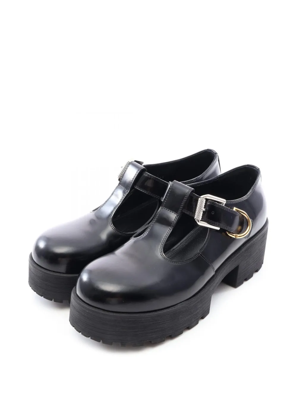 Givenchy Pre-Owned 2010s Voyou Voyeur buckle shoes - Schwarz