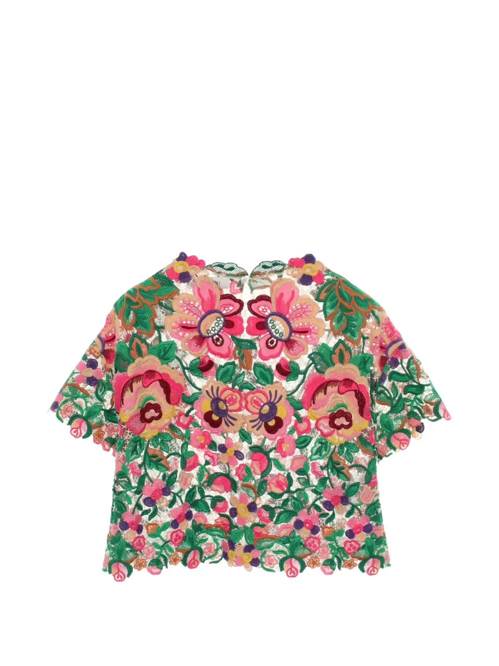 Valentino Garavani Pre-Owned 2010s floral-pattern blouse - Bianco