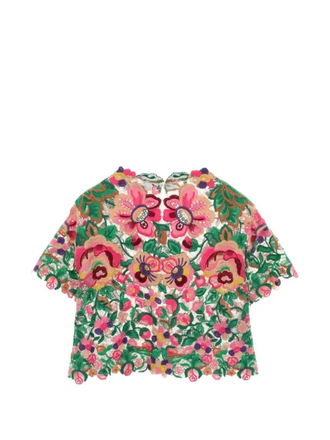 Valentino Garavani Pre-Owned 2010s floral-pattern blouse
