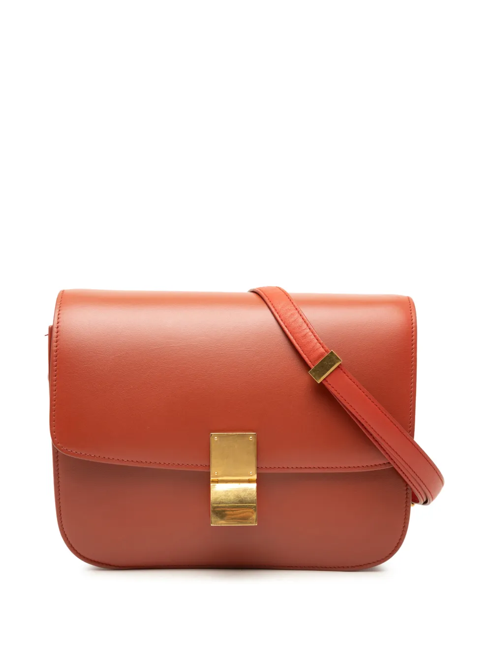 Celine Pre-Owned 2000-2026 Medium Calfskin Classic Box crossbody bag - Orange
