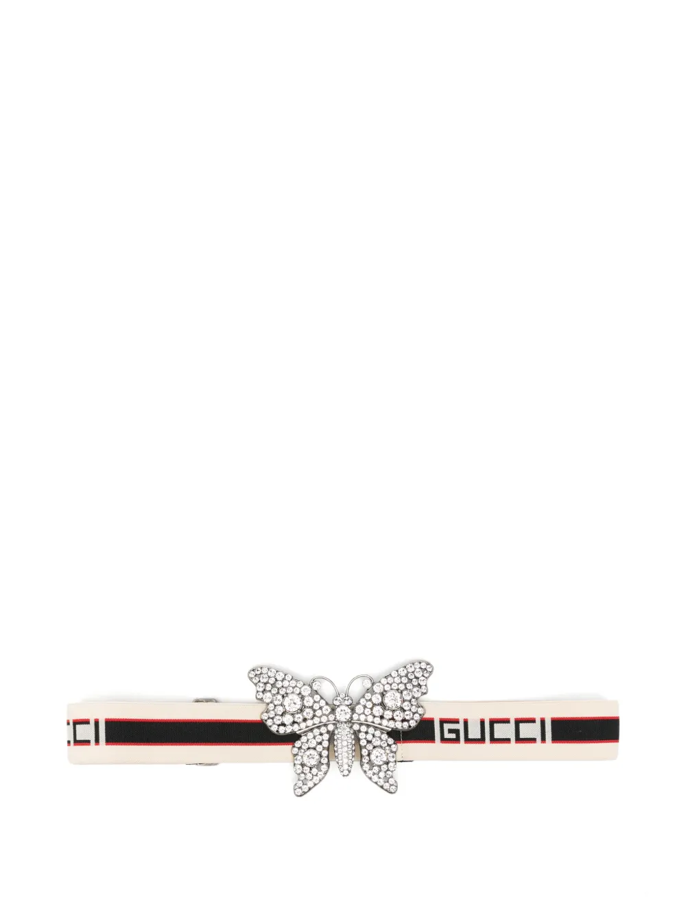 Gucci Pre-Owned 2010s butterfly-embellished belt - Nude