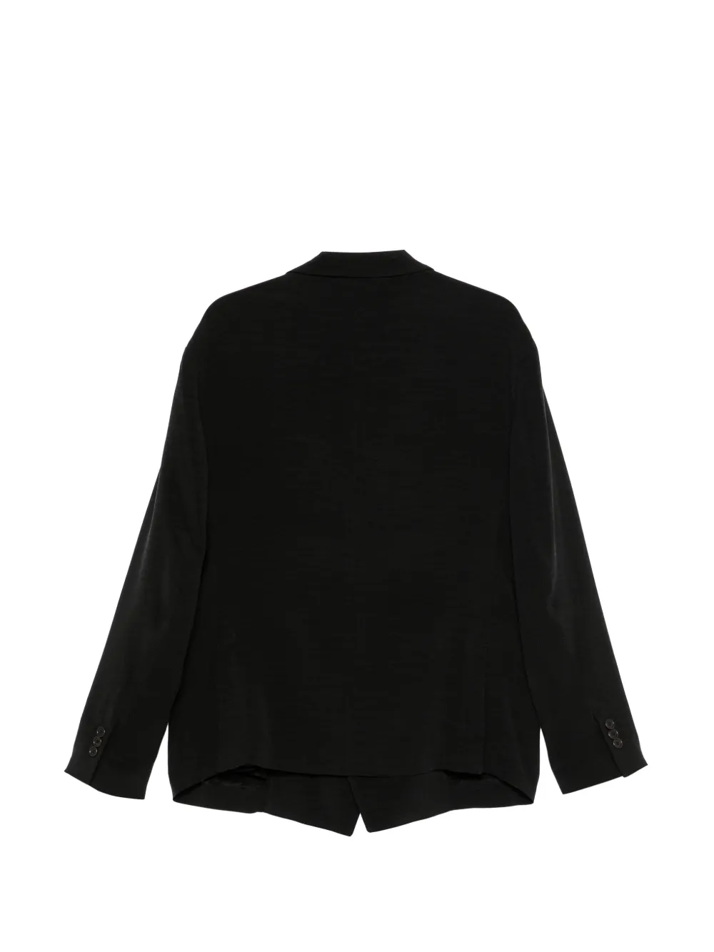 Giorgio Armani Jack met dubbele rij knopen en puntige revers Zwart
