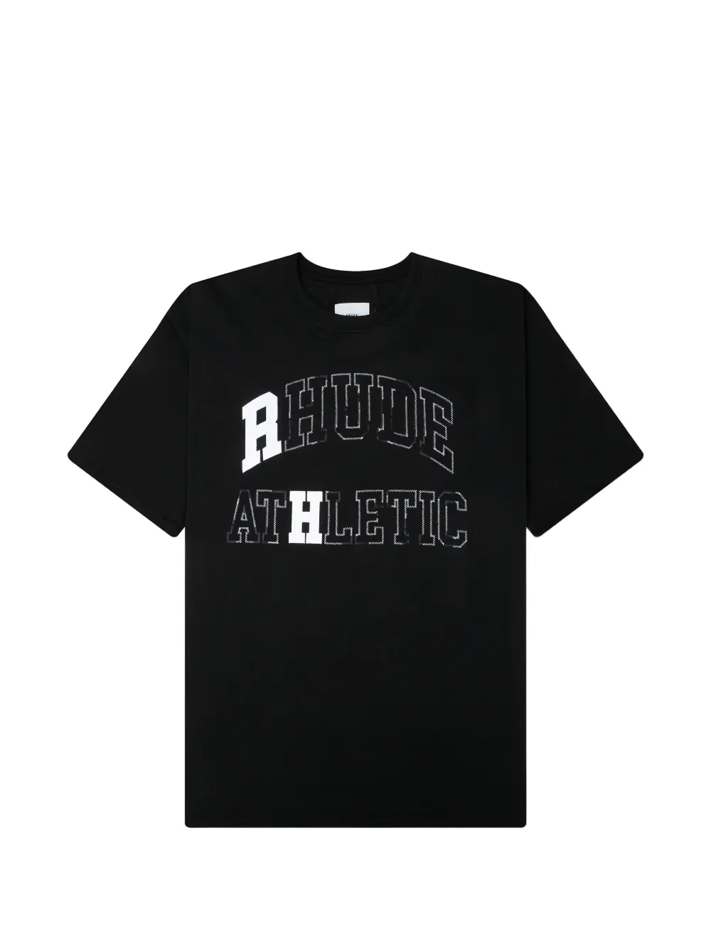 RHUDE Athletic logo-print T-shirt Zwart