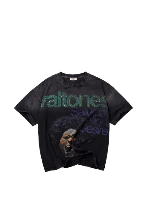 Vale embellished graphic-print T-shirt