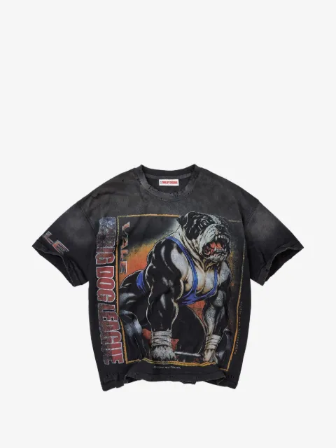 Vale distressed graphic-print T-shirt