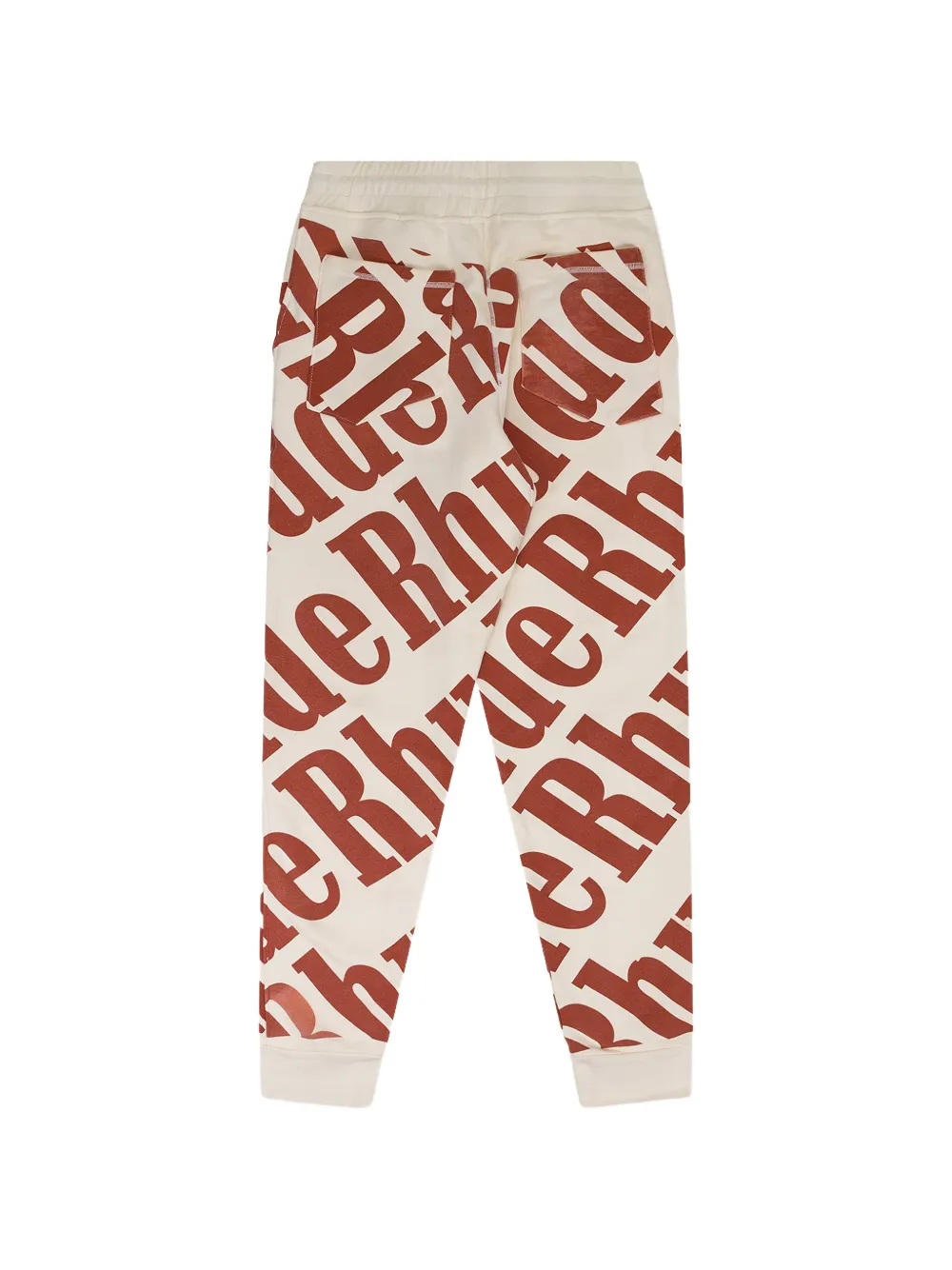 RHUDE Trainingsbroek met logoprint Beige