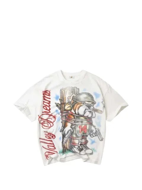 Vale rhinestone-embellished graphic-print T-shirt