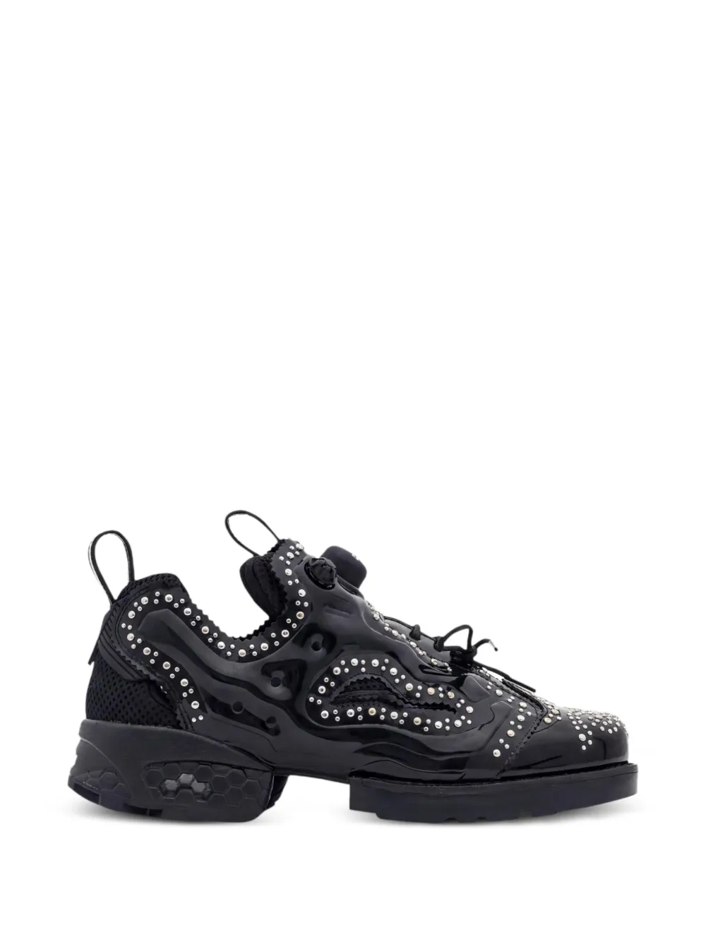 Reebok Instapump Fury studded platform sneakers - Nero