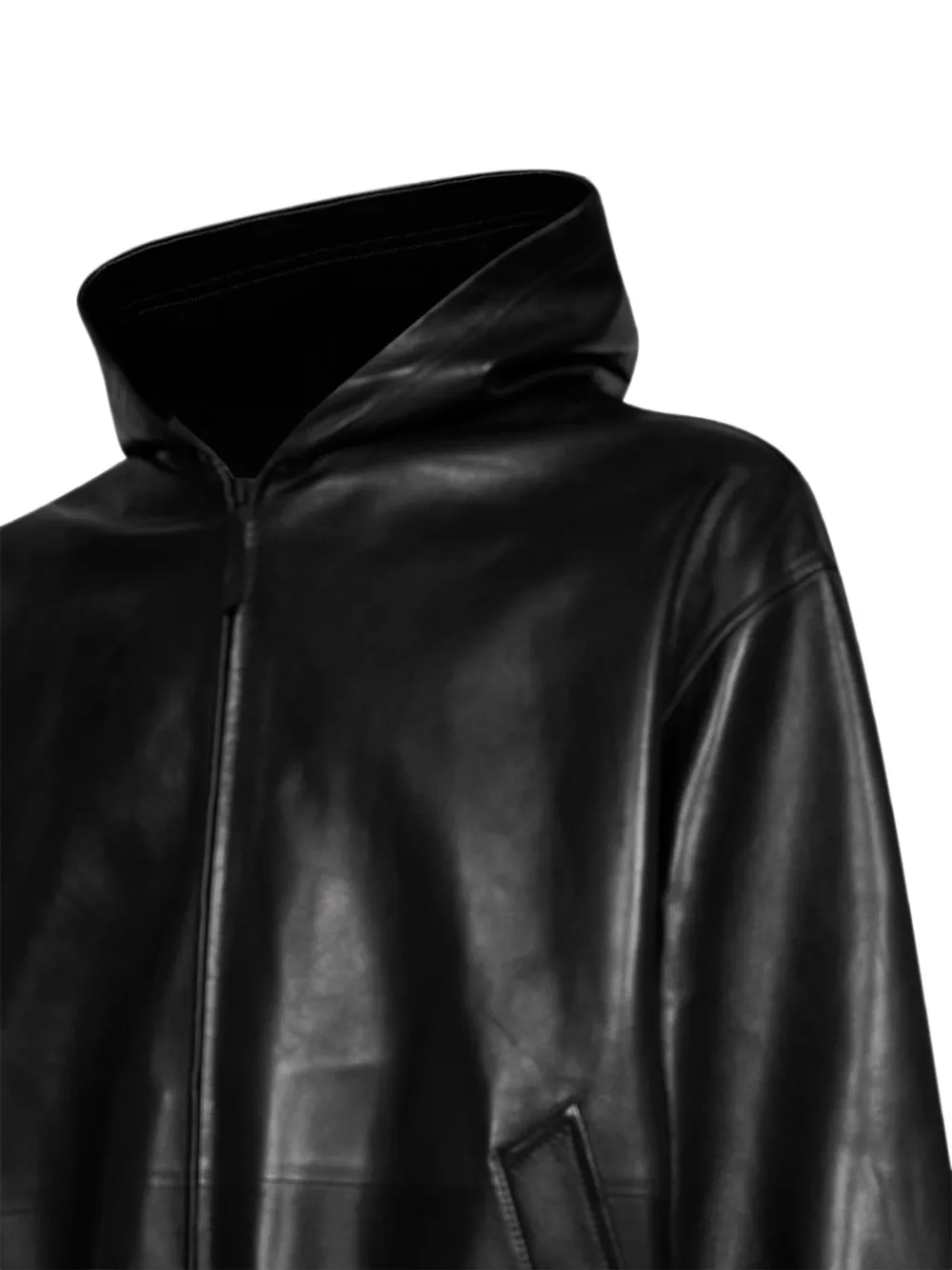 Balenciaga Jas met capuchon Zwart