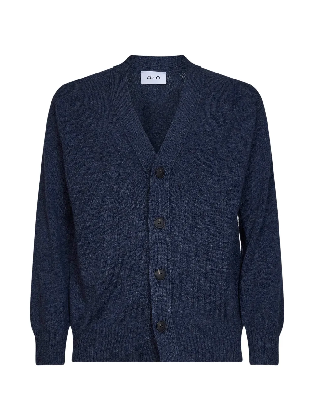 D4.0 V-neck button-up cardigan - Blu