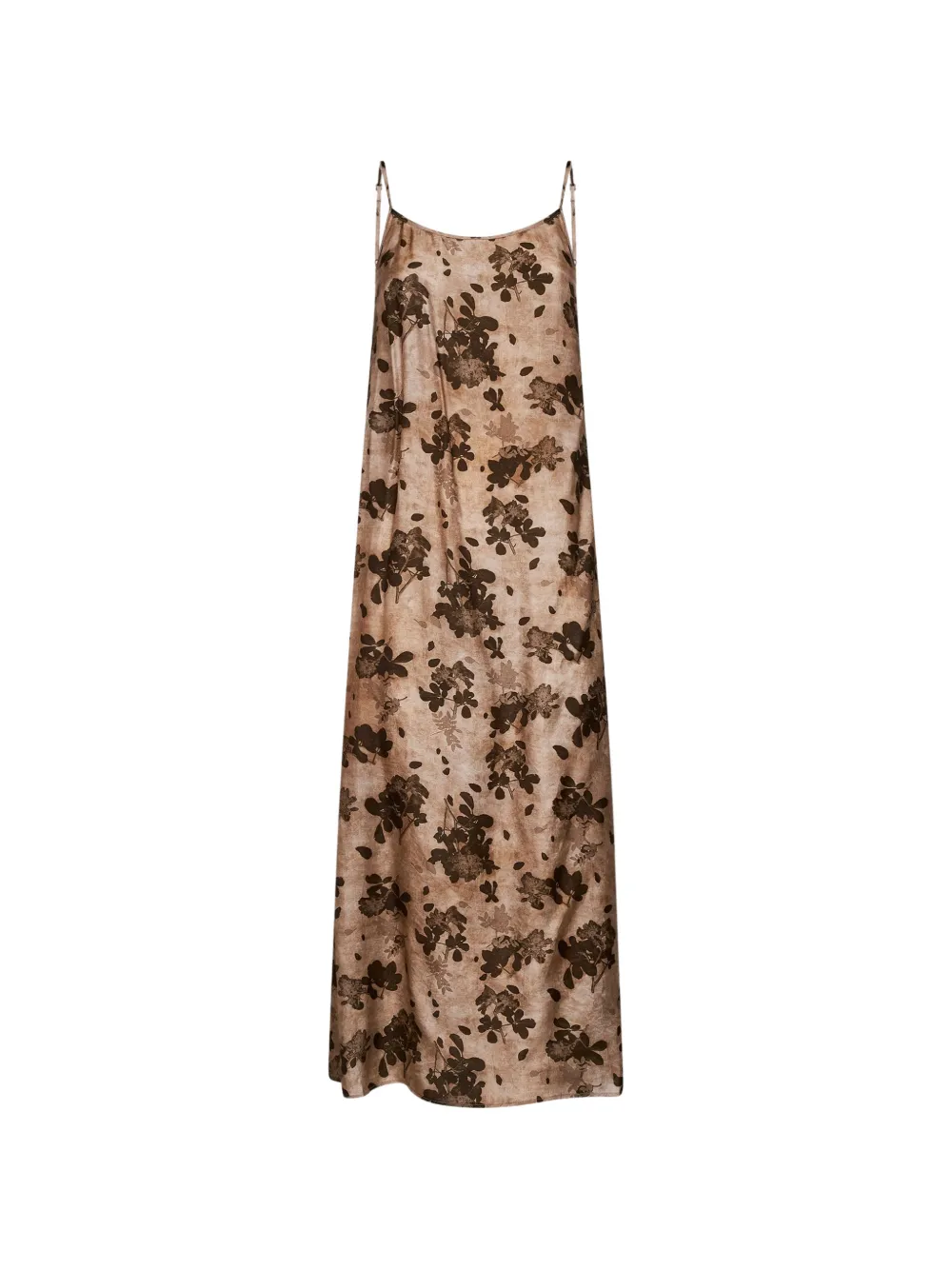 Uma Wang Anaya floral-pattern flared maxi dress - Marrone