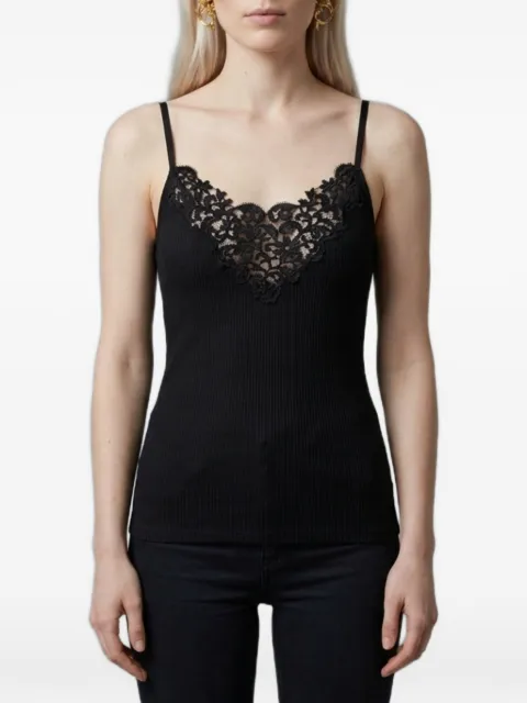 Saint Laurent camiseta tejida de canalé