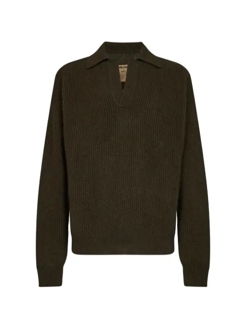 Uma Wang ribbed-knit long-sleeve sweater