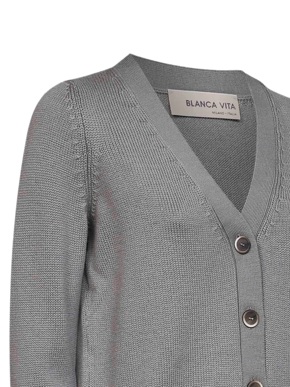 Blanca Vita Vest met V-hals Grijs