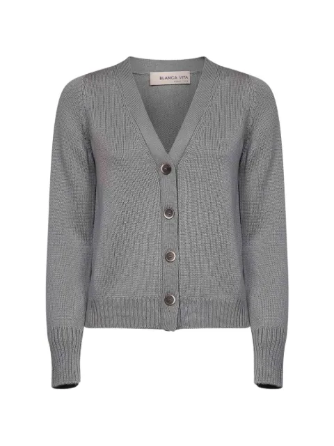 Blanca Vita button-up V-neck cardigan