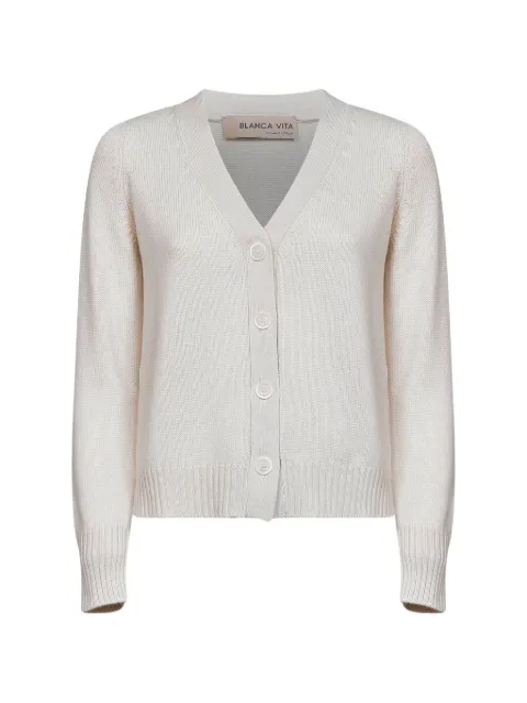 Blanca Vita V-neck button-up cardigan