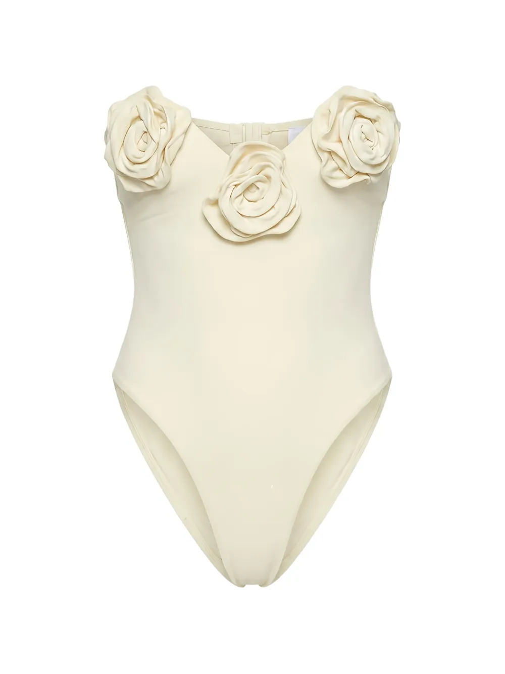 La Reveche Esra flower-appliqué swimsuit - Nude