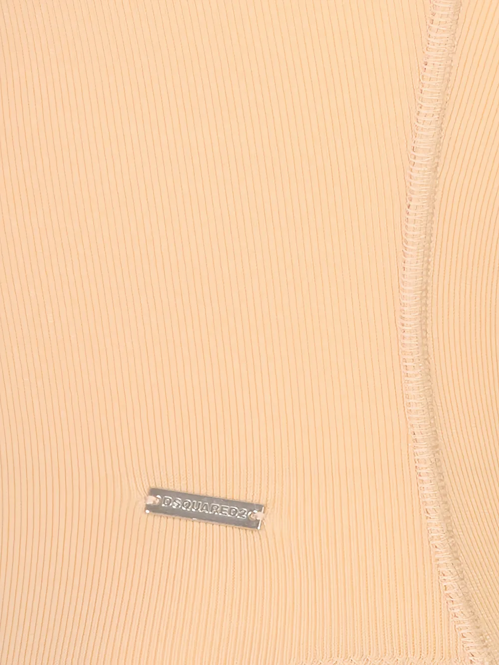 DSQUARED2 Chic Night ribbed-knit bodysuit Beige