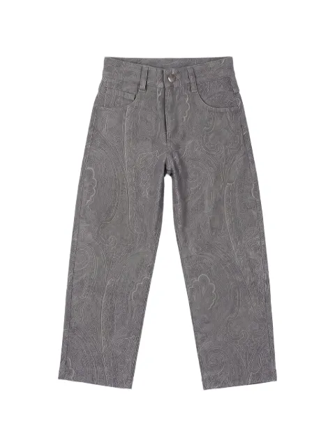 ETRO KIDS paisley-print straight-leg trousers