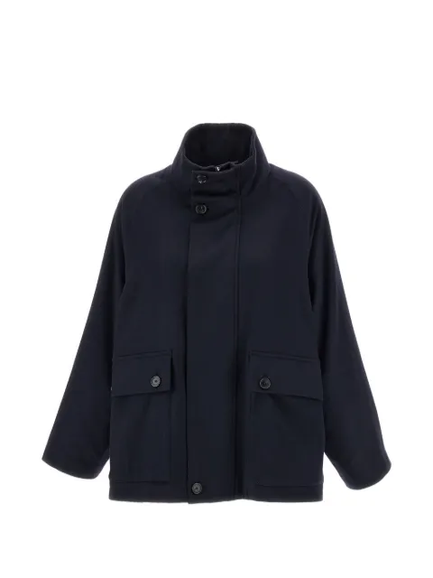 Barena high-neck flap-pocket coat